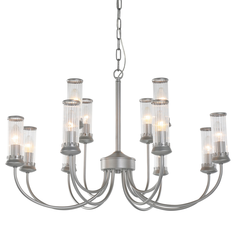 Люстра Morgane Chandelier silver 78 Серебряный Прозрачный Люстра Morgane Chandelier silver 78 Серебряный Прозрачный в Грозном | Loft Concept