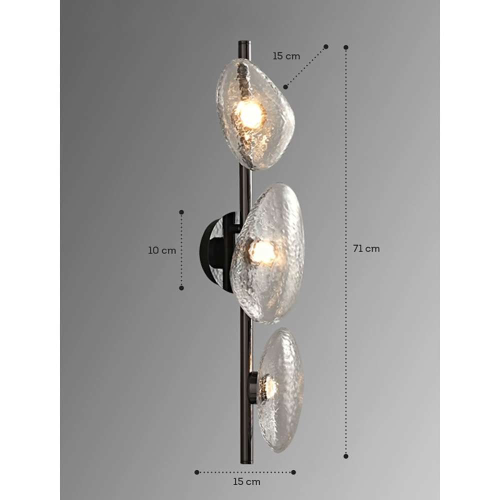 Бра LINDIS FROST LONG WALL 3 лампы Прозрачное стекло в Грозном