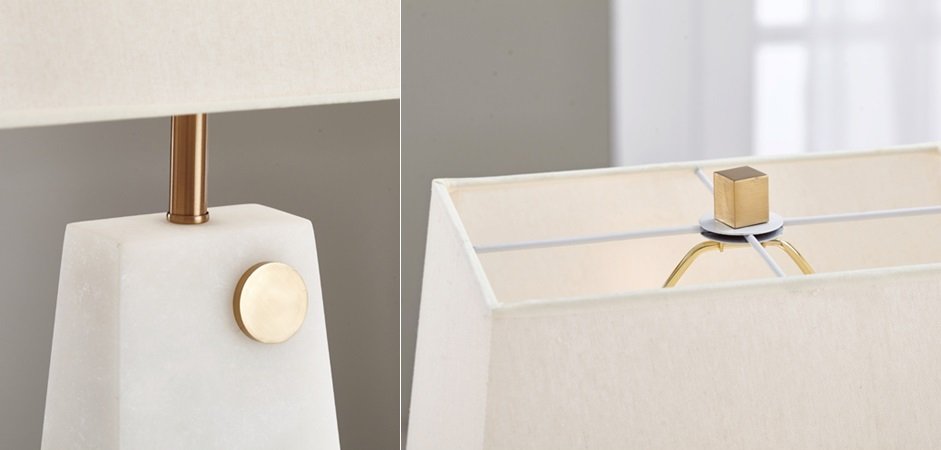 Настольная лампа Table lamp marble White Настольная лампа Table lamp marble White - Loft-Concept в Грозном