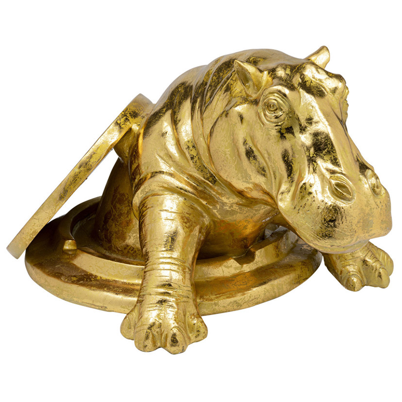 Статуэтка Golden Hippo Золотой Статуэтка Golden Hippo Золотой в Грозном | Loft Concept