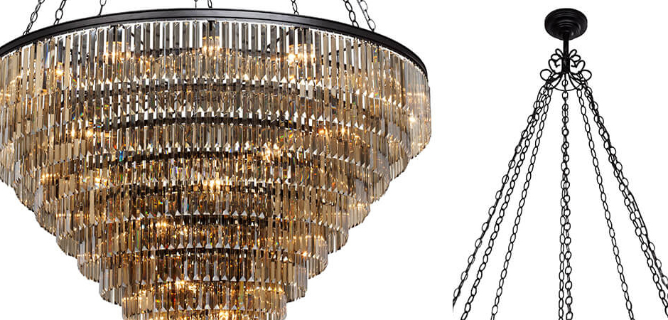 Большая Многоярусная люстра ODEON Amber GLASS 11-TIER диаметр 160 см Большая Многоярусная люстра ODEON Amber GLASS 11-TIER диаметр 160 см - Loft-Concept в Грозном