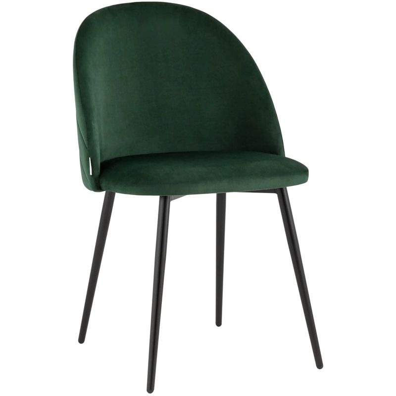 Стул Зеленый Велюр Miruna Leaf Chair Зеленый Черный Стул Зеленый Велюр Miruna Leaf Chair Зеленый Черный в Грозном | Loft Concept