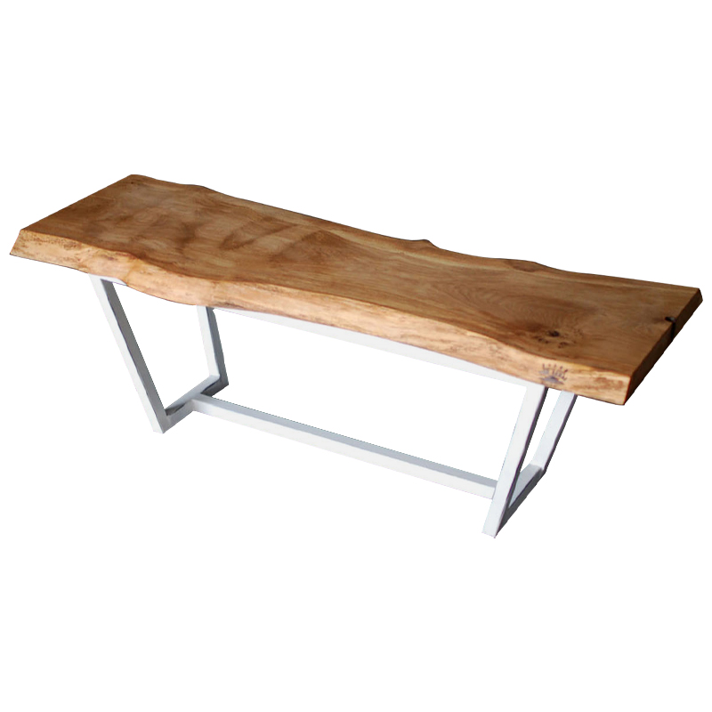 Кофейный стол Woodard Industrial Metal Rust Coffee Table Светлый дуб Белый Кофейный стол Woodard Industrial Metal Rust Coffee Table Светлый дуб Белый в Грозном | Loft Concept