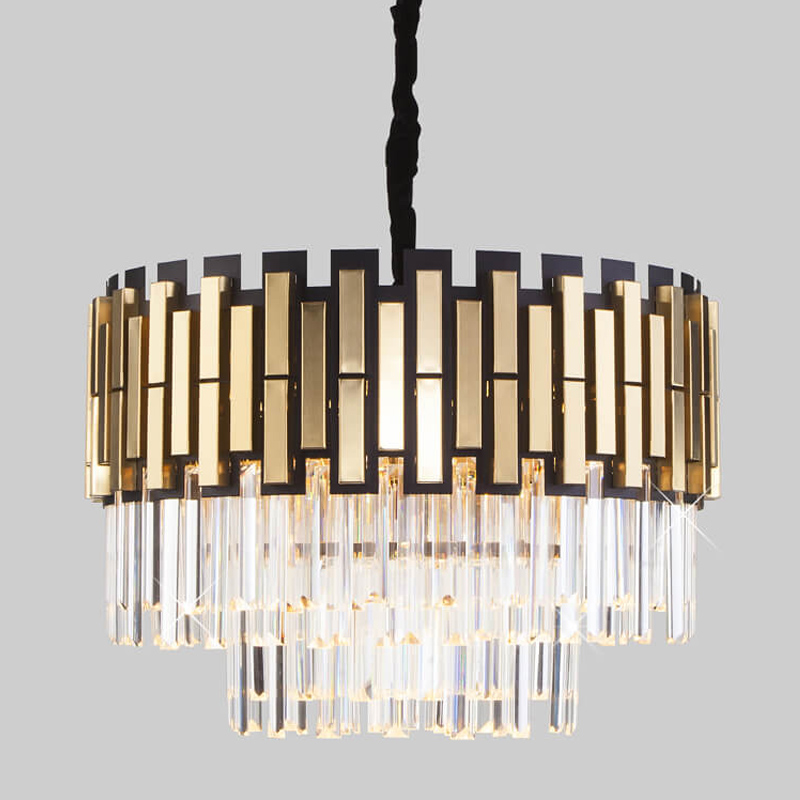 Люстра Garsent Chandelier Черный Золотой Люстра Garsent Chandelier Черный Золотой в Грозном | Loft Concept