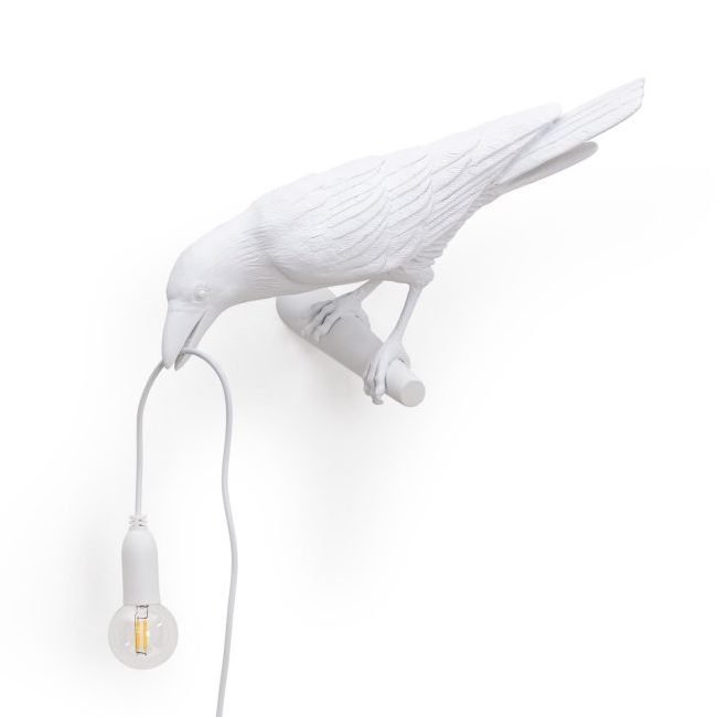 Бра Seletti Bird Lamp White Looking Белый Бра Seletti Bird Lamp White Looking Белый в Грозном | Loft Concept