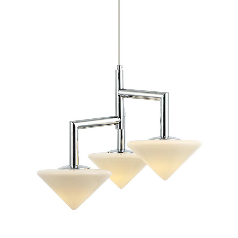 Люстра Acantha Chrome Lamp Хром Белый Люстра Acantha Chrome Lamp Хром Белый в Грозном | Loft Concept