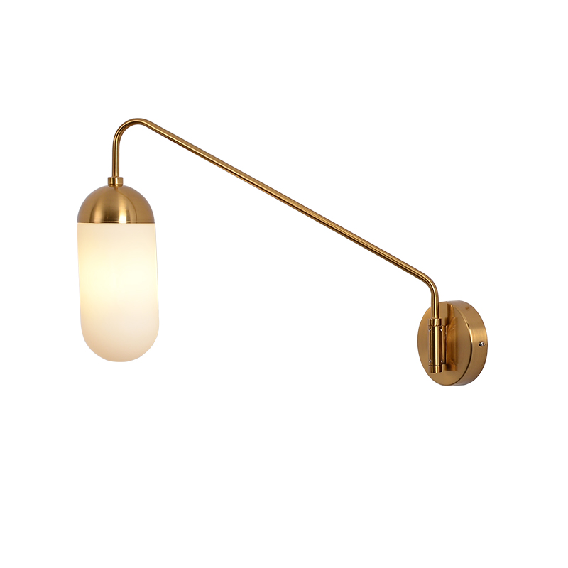 Бра Pelle Sconce, Long Gooseneck Clear Shade Латунь Белый Бра Pelle Sconce, Long Gooseneck Clear Shade Латунь Белый в Грозном | Loft Concept