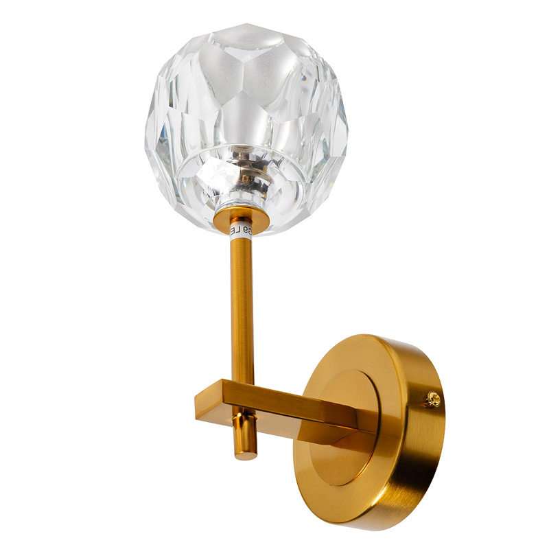 Бра RH Boule de Cristal Single Wall Lamp Gold матовое золото Бра RH Boule de Cristal Single Wall Lamp Gold матовое золото в Грозном | Loft Concept