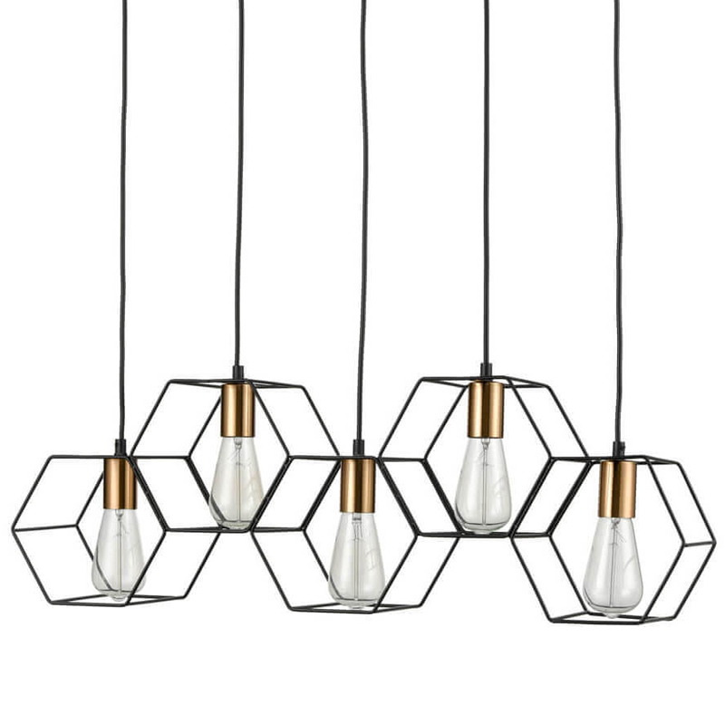 Люстра Loft Wire Cage Pendant 5 Черный Люстра Loft Wire Cage Pendant 5 Черный в Грозном | Loft Concept