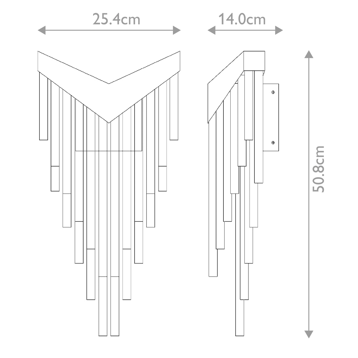 Бра с длинными прозрачными трубками Eurofase в Грозном