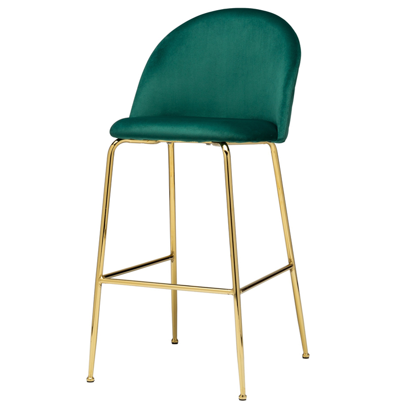 Барный стул Vendramin Bar Stool green Зеленый Глянцевое золото Барный стул Vendramin Bar Stool green Зеленый Глянцевое золото в Грозном | Loft Concept