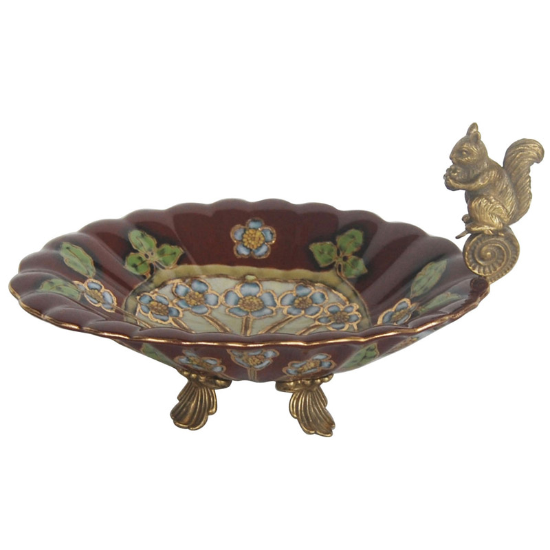 Блюдо Burgundy dish Бронза Бургундский красный Блюдо Burgundy dish Бронза Бургундский красный в Грозном | Loft Concept