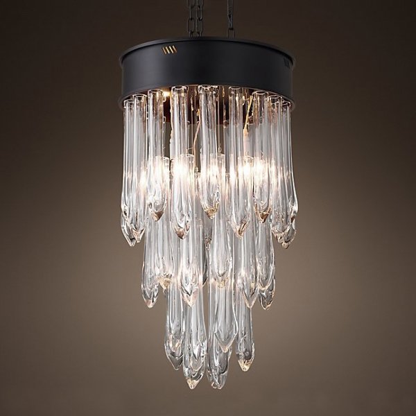 Люстра RH TEAR DROP GLASS 50 Черный Люстра RH TEAR DROP GLASS 50 Черный в Грозном | Loft Concept