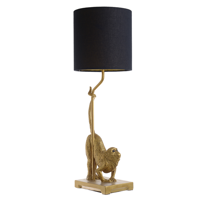 Настольная лампа Curious Monkey Table lamp Золотой Черный Настольная лампа Curious Monkey Table lamp Золотой Черный в Грозном | Loft Concept
