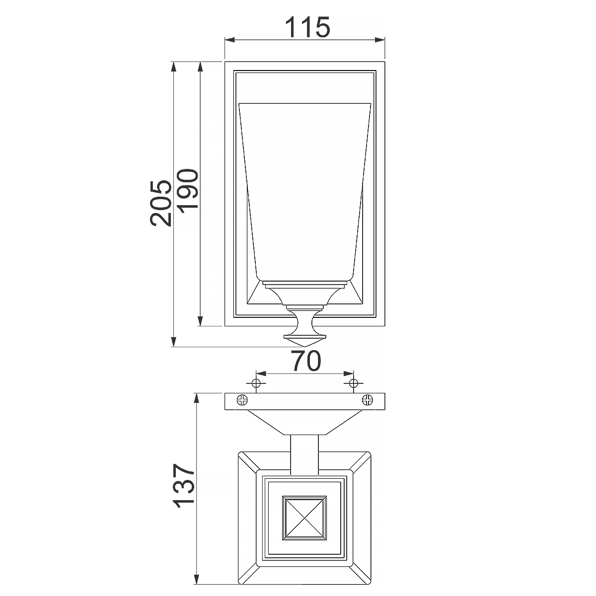 Бра с белым матовым плафоном на прямоугольном основании цвета хром Hinkley в Грозном
