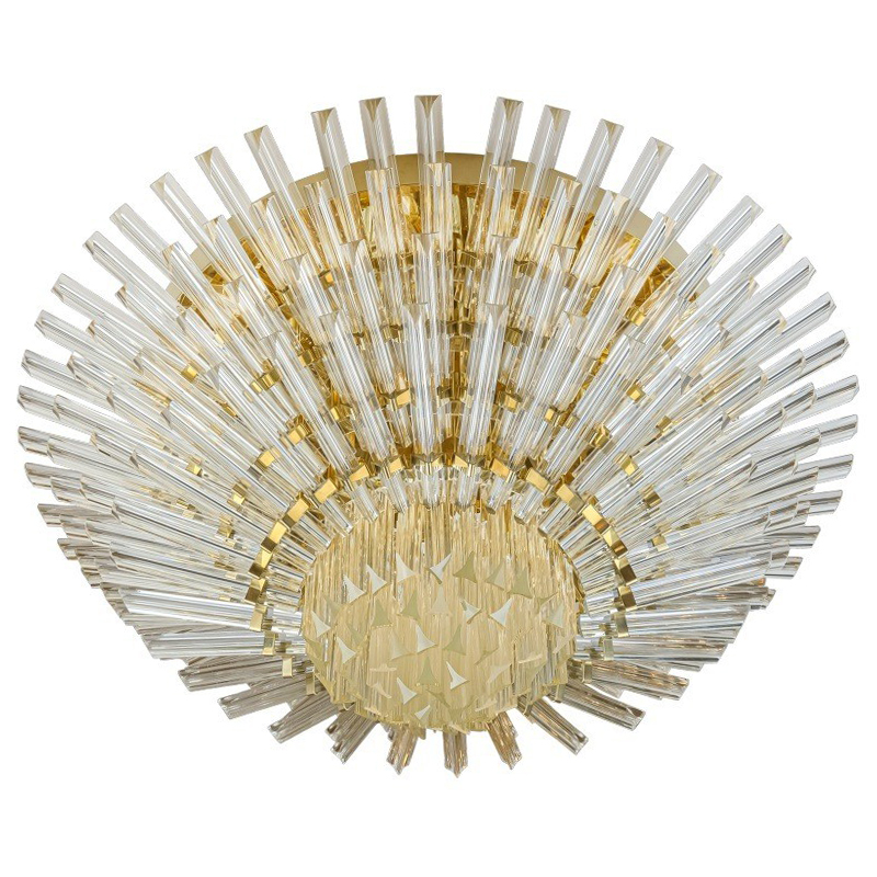 Потолочный светильник Kaila Light Sun Chandelier 100 Золотой Прозрачное Стекло в Грозном | Loft Concept 