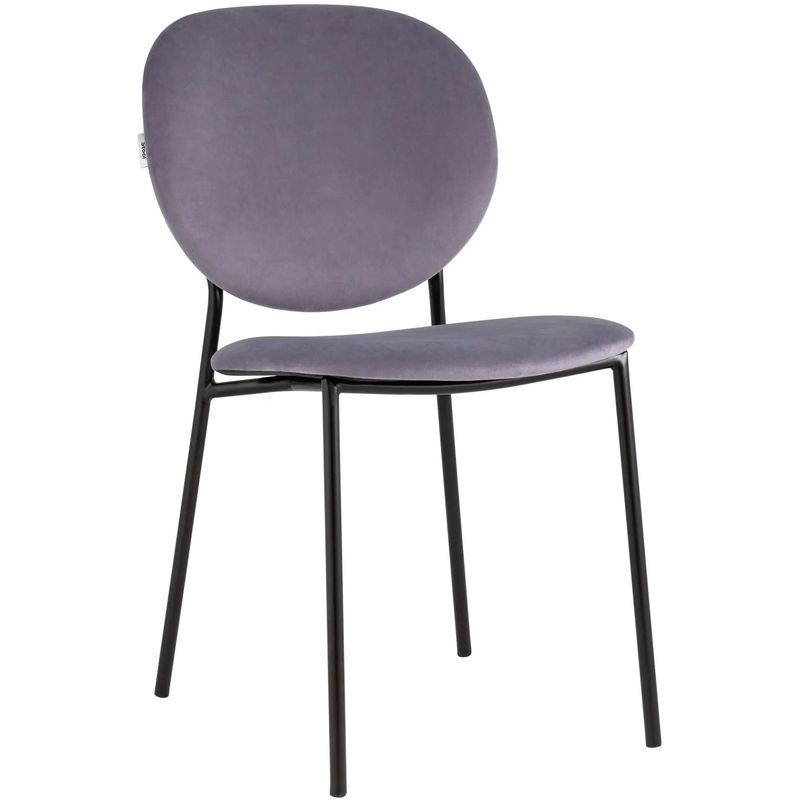 Стул Stanley Chair Пыльно-Сиреневый Велюр Сиреневый Черный Стул Stanley Chair Пыльно-Сиреневый Велюр Сиреневый Черный в Грозном | Loft Concept