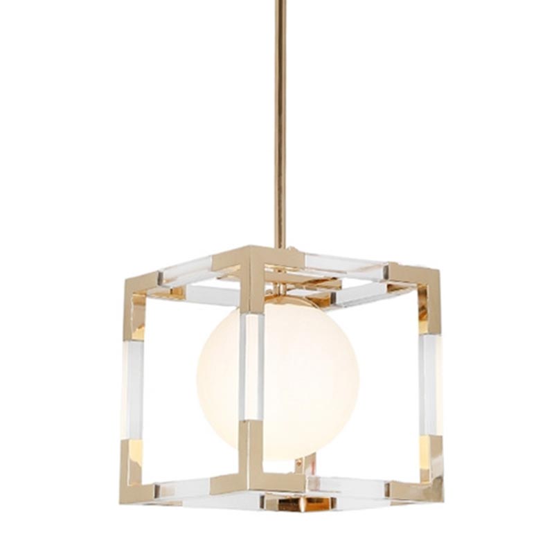 Подвесной светильник Dunvel Hanging lamp Белый Золотой Подвесной светильник Dunvel Hanging lamp Белый Золотой в Грозном | Loft Concept