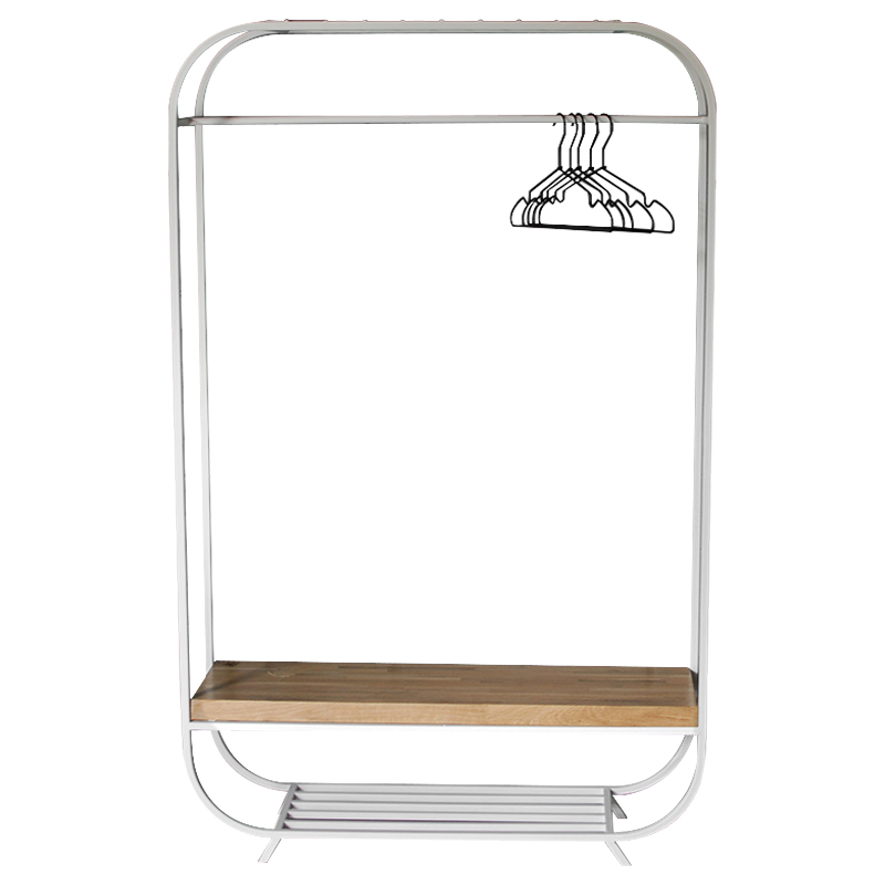 Рейл Lucco Industrial Metal Rust Clothes Rail Древесина Белый Рейл Lucco Industrial Metal Rust Clothes Rail Древесина Белый в Грозном | Loft Concept