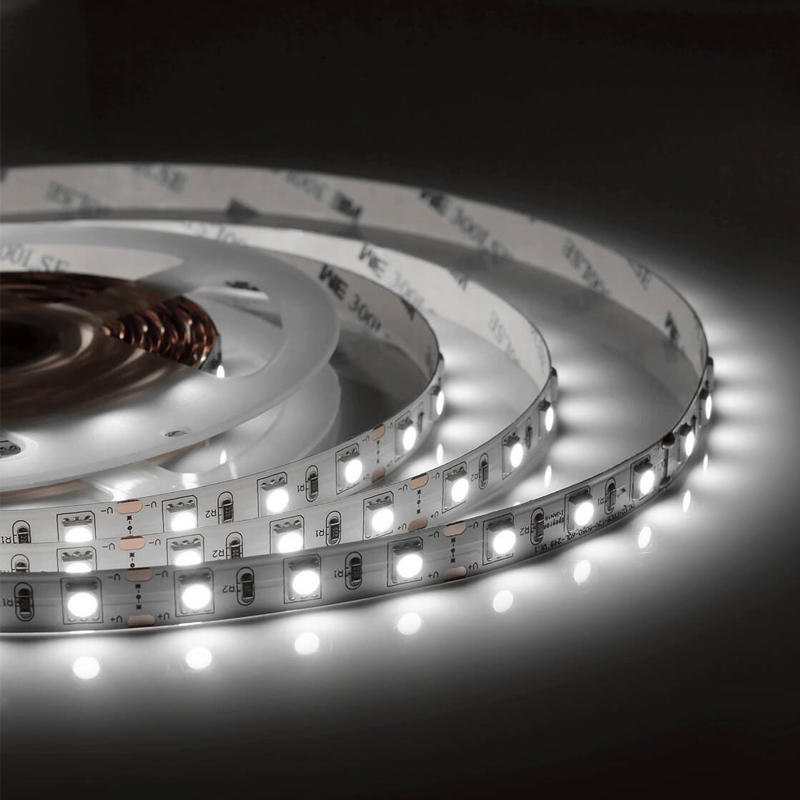 Светодиодная лента 14,4W/m 60Led/m 5050SMD дневной белый Белый Светодиодная лента 14,4W/m 60Led/m 5050SMD дневной белый Белый в Грозном | Loft Concept