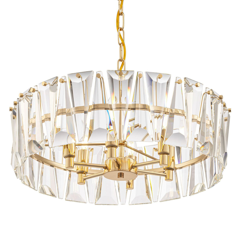 Люстра Ruby Crystal Chandelier Gold 53 Глянцевое золото Прозрачное Стекло Люстра Ruby Crystal Chandelier Gold 53 Глянцевое золото Прозрачное Стекло в Грозном | Loft Concept