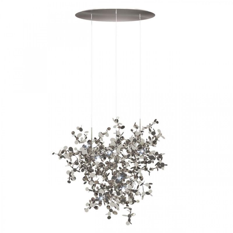 Люстра Terzani Argent Suspension Silver Pendant lamp диаметр 85 Серебряный Люстра Terzani Argent Suspension Silver Pendant lamp диаметр 85 Серебряный в Грозном | Loft Concept