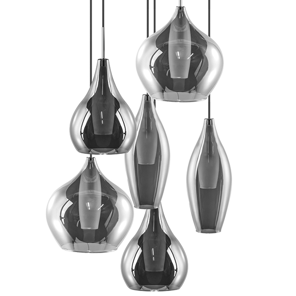 Люстра Candiano Smoke 6 Light Дымчатый (Smoke) Хром Люстра Candiano Smoke 6 Light Дымчатый (Smoke) Хром в Грозном | Loft Concept