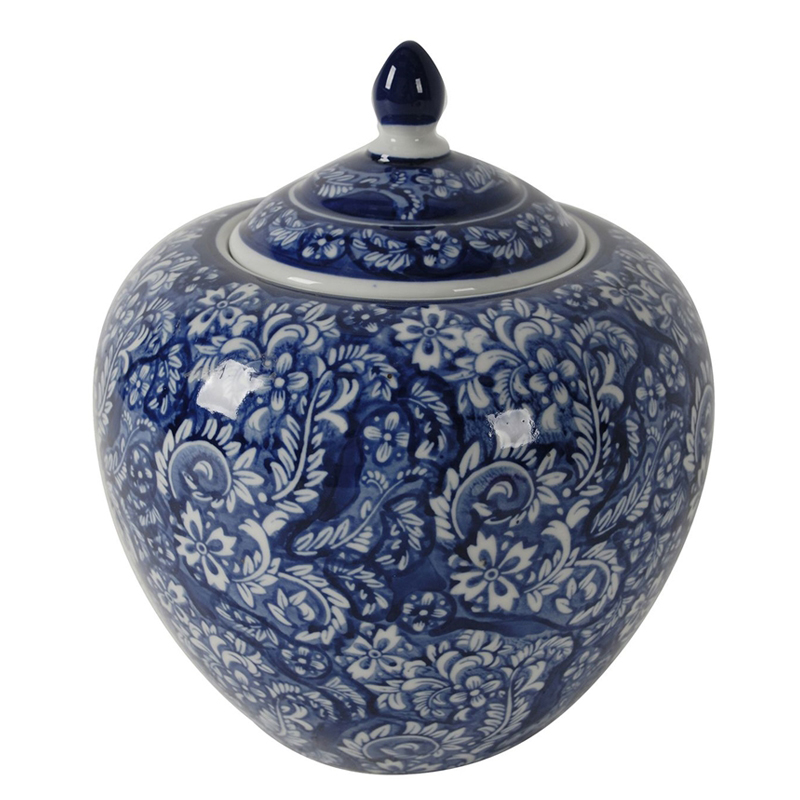 Ваза White and Blue Pattern Vase Белый Синий Ваза White and Blue Pattern Vase Белый Синий в Грозном | Loft Concept