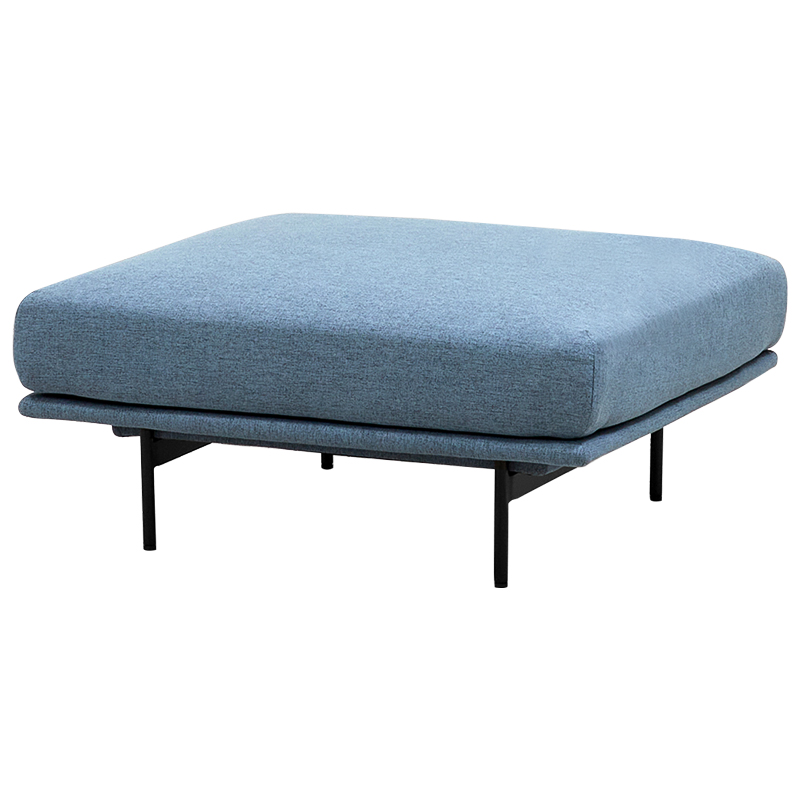 Оттоманка голубая Vergil Blue Ottoman Голубой Черный Оттоманка голубая Vergil Blue Ottoman Голубой Черный в Грозном | Loft Concept