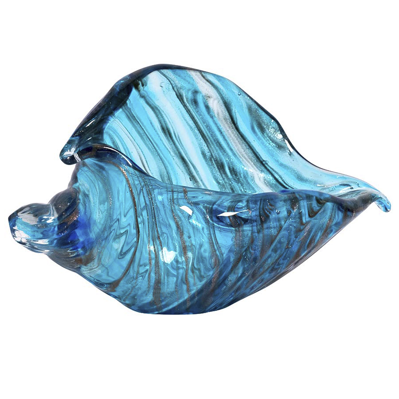 Статуэтка Glass Blue Shell Голубой Статуэтка Glass Blue Shell Голубой в Грозном | Loft Concept