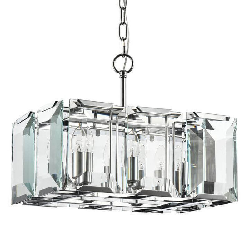 Люстра Harlow Crystal Square Chandelier chrome 6 Хром Люстра Harlow Crystal Square Chandelier chrome 6 Хром в Грозном | Loft Concept
