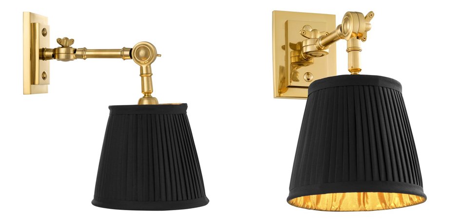 Бра Wall Lamp Wentworth Single Gold+Black Бра Wall Lamp Wentworth Single Gold+Black - Loft-Concept в Грозном