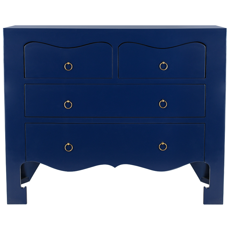 Комод темно-синий L.XV CHEST OF DRAWERS deep blue Темно-синий Золотой Комод темно-синий L.XV CHEST OF DRAWERS deep blue Темно-синий Золотой в Грозном | Loft Concept