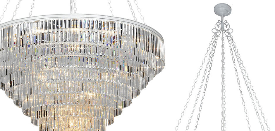 Большая Многоярусная люстра ODEON CLEAR GLASS 11-TIER диаметр 160 см Большая Многоярусная люстра ODEON CLEAR GLASS 11-TIER диаметр 160 см - Loft-Concept в Грозном