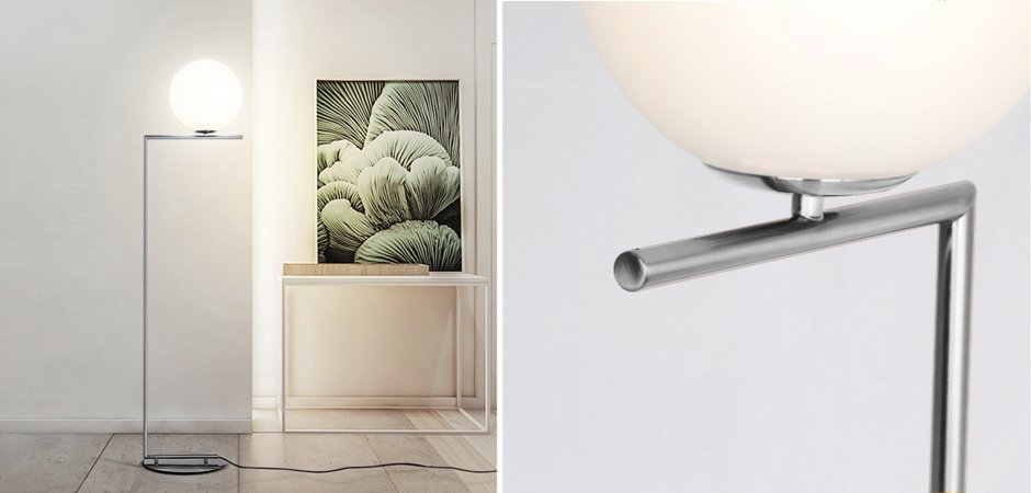 Торшер FLOS IC Lighting Flos Chrome Торшер FLOS IC Lighting Flos Chrome - Loft-Concept в Грозном