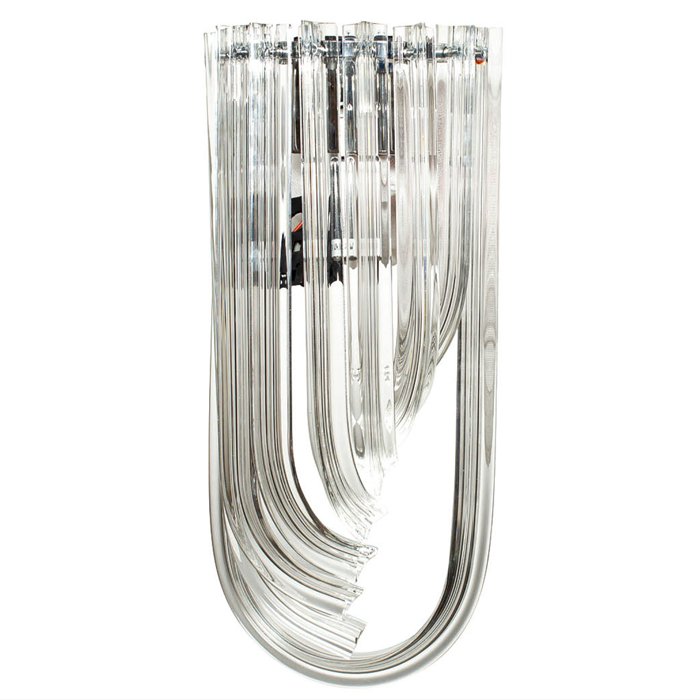 Бра Wall Lamp Lava Прозрачное Стекло Хром Никель Бра Wall Lamp Lava Прозрачное Стекло Хром Никель в Грозном | Loft Concept