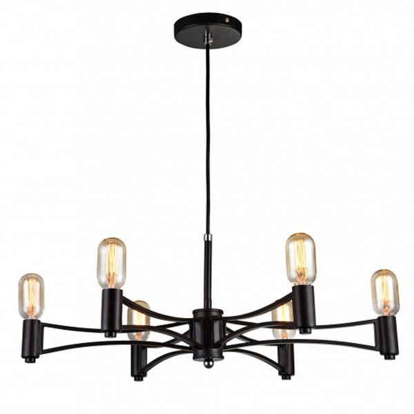 Люстра Loft Droplet Chandelier 6 Черный Люстра Loft Droplet Chandelier 6 Черный в Грозном | Loft Concept