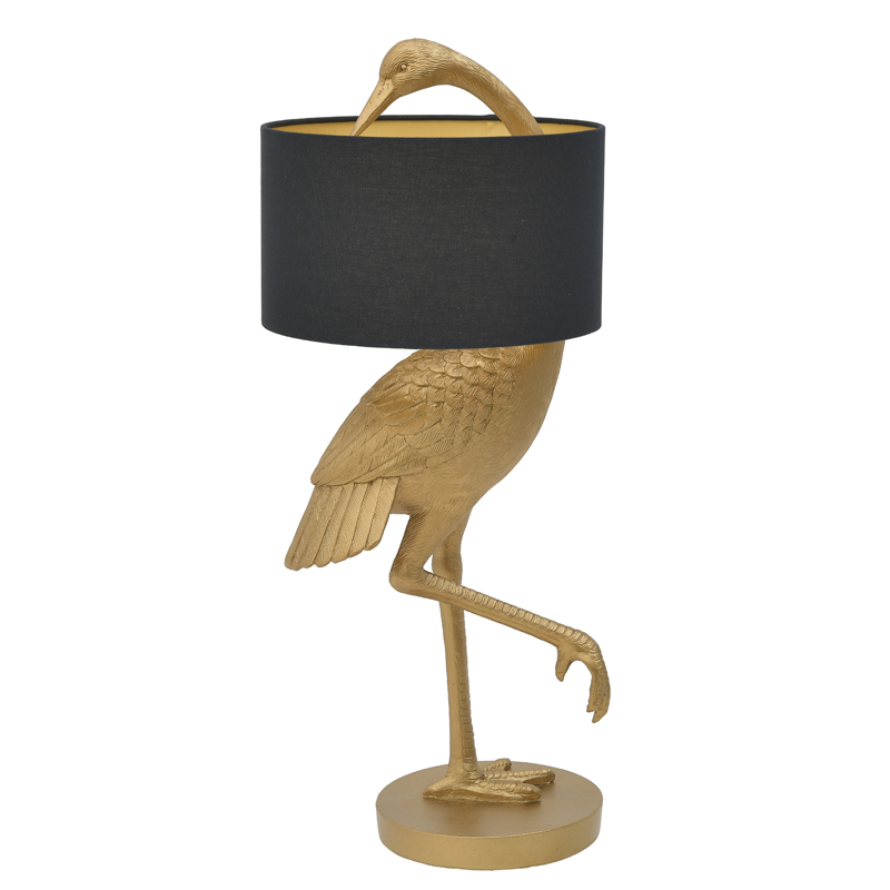 Настольная лампа Golden Stork Table lamp Золотой Черный Настольная лампа Golden Stork Table lamp Золотой Черный в Грозном | Loft Concept