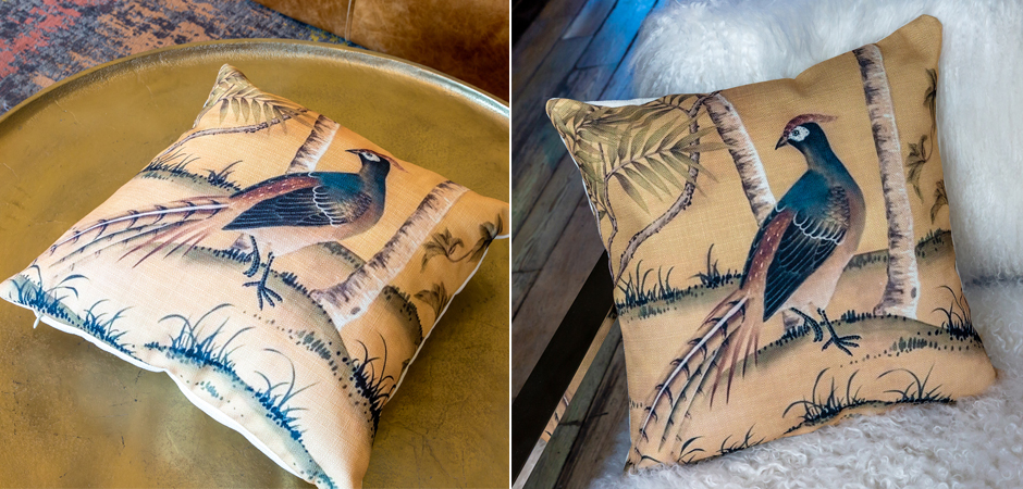 Декоративная подушка Beige and Green Chinoiserie 6 Декоративная подушка Beige and Green Chinoiserie 6 - Loft-Concept в Грозном