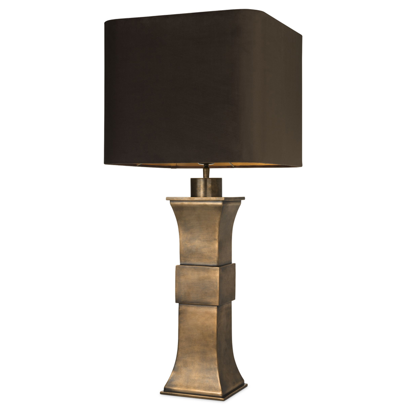 Настольная лампа Eichholtz Table Lamp Avia Латунь Античная полированная Черный Настольная лампа Eichholtz Table Lamp Avia Латунь Античная полированная Черный в Грозном | Loft Concept