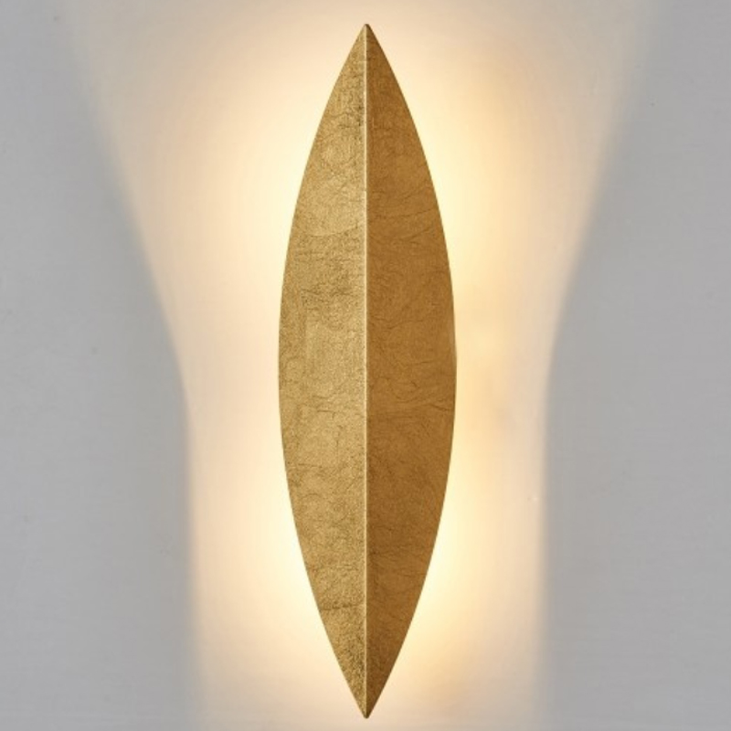 Art Deco Leaf Wall Lamp Gold Золотой Art Deco Leaf Wall Lamp Gold Золотой в Грозном | Loft Concept