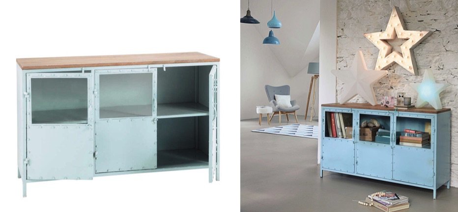 Буфет в стиле Лофт Industrial Rust Blue Chest Голубой Буфет в стиле Лофт Industrial Rust Blue Chest Голубой - Loft-Concept в Грозном