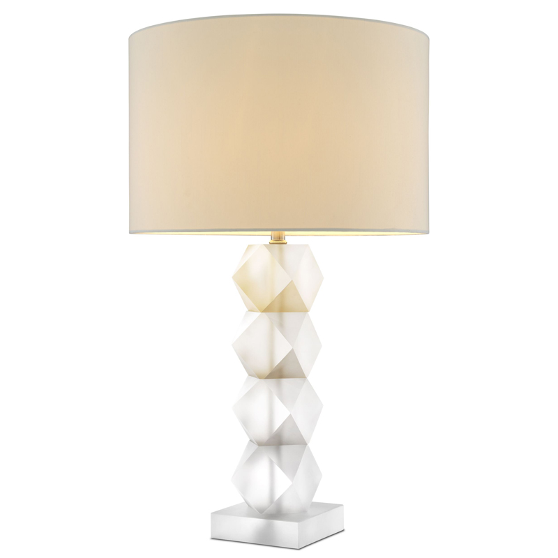Настольная лампа Eichholtz Table Lamp Whealon Прозрачный Белый Настольная лампа Eichholtz Table Lamp Whealon Прозрачный Белый в Грозном | Loft Concept