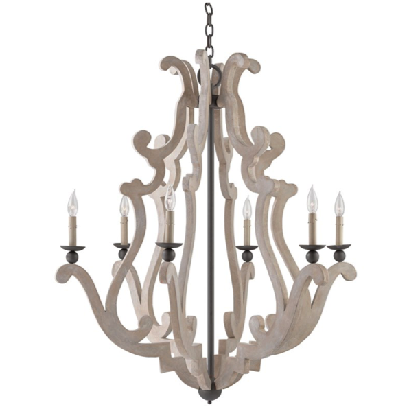Люстра Durand Chandelier Бежево-серый Люстра Durand Chandelier Бежево-серый в Грозном | Loft Concept