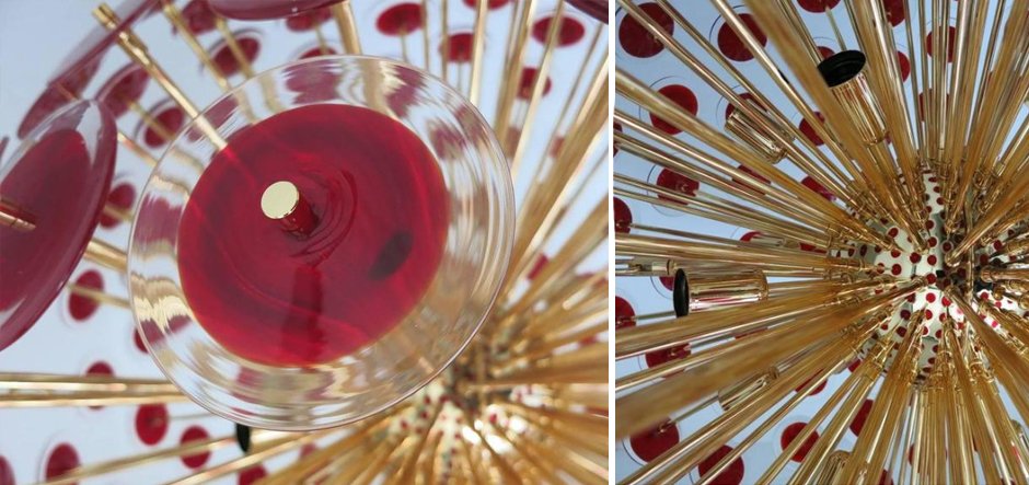 Murano Red Disco Glass Sputnik Chandelier Vistosi Murano Red Disco Glass Sputnik Chandelier Vistosi - Loft-Concept в Грозном