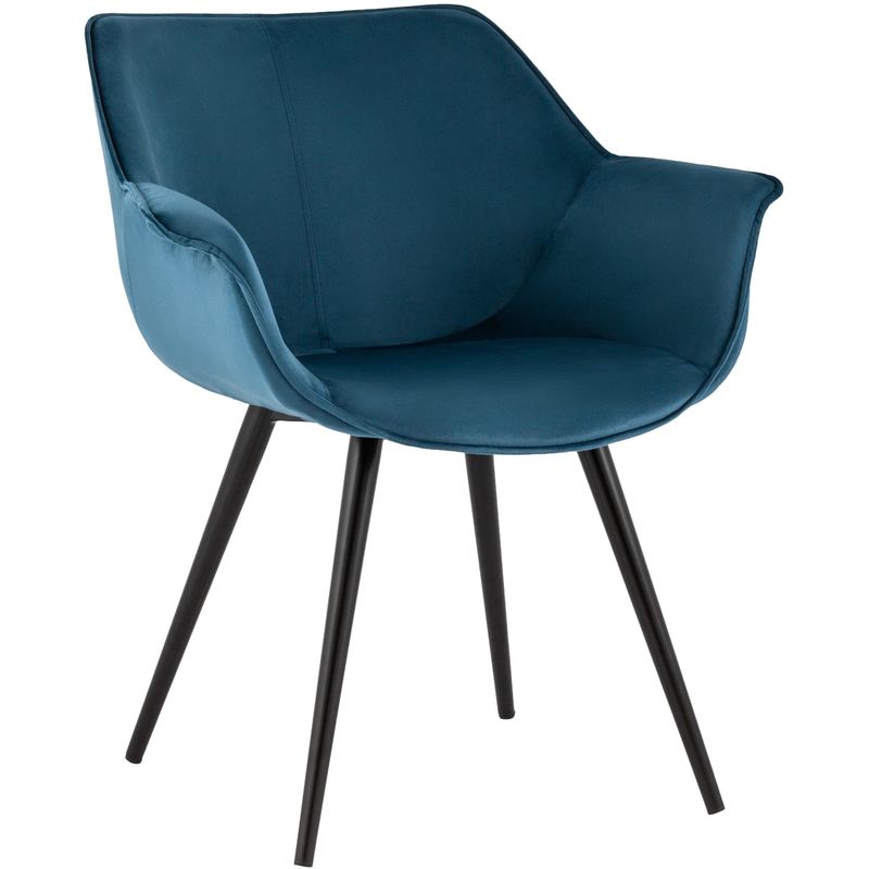 Стул Mason chair Пыльно-Синий Велюр Синий Черный Стул Mason chair Пыльно-Синий Велюр Синий Черный в Грозном | Loft Concept
