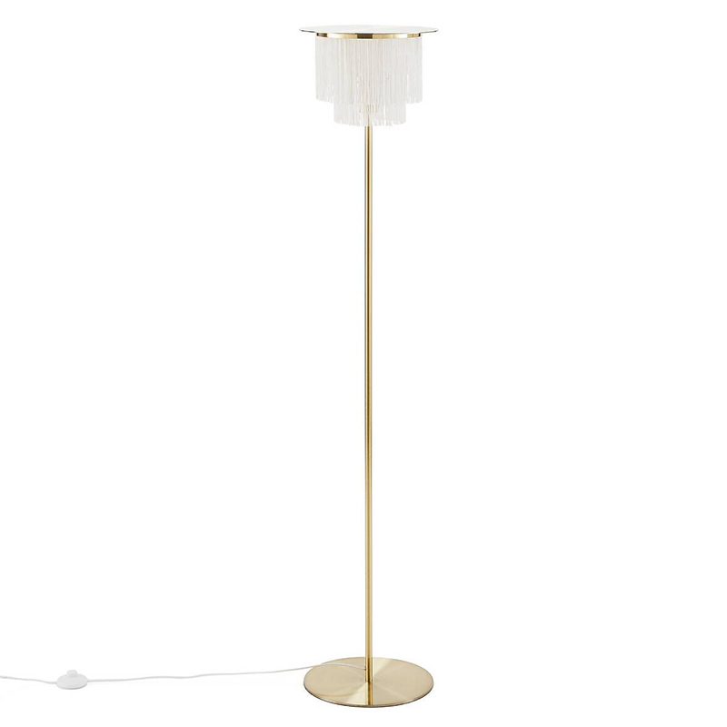 Торшер Houtique Floor lamp Cream Кремовый Латунь Торшер Houtique Floor lamp Cream Кремовый Латунь в Грозном | Loft Concept