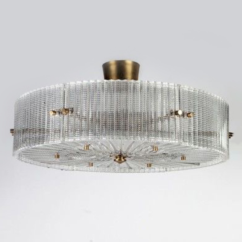 Потолочный светильник Cillian Ceiling Lamp Латунь Прозрачный Потолочный светильник Cillian Ceiling Lamp Латунь Прозрачный в Грозном | Loft Concept