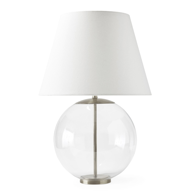 Настольная лампа Emory Table Lamp Nickel Никель Прозрачный (Transparent) Настольная лампа Emory Table Lamp Nickel Никель Прозрачный (Transparent) в Грозном | Loft Concept
