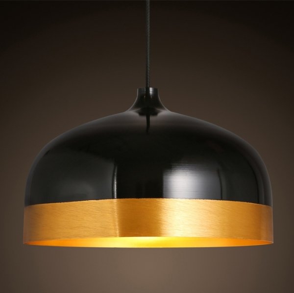 Подвесной светильник Cone Lux Pendant Black Черный Глянцевое золото Подвесной светильник Cone Lux Pendant Black Черный Глянцевое золото в Грозном | Loft Concept